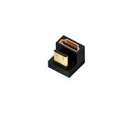 JZK 8K Adaptador Mini HDMI a HDMI estándar en Forma de U, Adaptador extensión Macho a Hembra con ángulo de 180 Grados, convertidor HDMI 8K HD para televisores, monitores, cámaras y portátiles HD