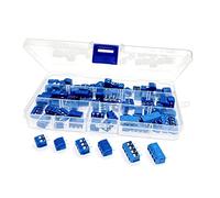 JZK 90x Bloque terminales PCB 2P 3P 4P 5mm Paso, 250V 16A 2 Pin 3 Pin 4 Pin Bloque terminales tornillo para PCB, paso 5mm Conectores bloques terminales tornillo montaje PCB, azul