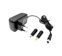 JZK - Adaptador de corriente (6 V, 1 A, 1000 mA, cargador de 6 V, adaptador de carga de 6 V, enchufe de repuesto, 5,5 mm x 2,1 mm, con enchufes 3,5 mm x 1,35 mm y 4,0 mm x 1,7 mm