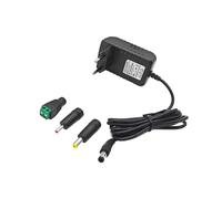 JZK Adaptador de Corriente de 12 V 1 A, Cargador de Pared de Repuesto de Fuente de alimentación de CA a CC de 12 V 1000 mA con 3 enchufes para Barra de luz LED 5050/3528, enrutador