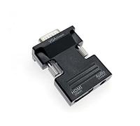 JZK Adaptador HDMI a VGA de 1080P con Interfaz de Audio de 3.5mm y 100 MB/S, convertidor para Dispositivos HDMI a Dispositivos de visualización VGA
