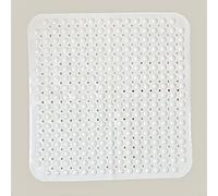 JZK Alfombrilla de Ducha Antideslizante con Ventosas 80x80cm, Tapete para Masaje de Pies, Esterilla con Ventosas