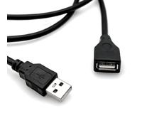 JZK Cable alargador USB 2.0 macho a hembra, 1,3 m, 24 AWG, cable de transferencia de datos USB A para impresora, teclado, ratón y otros periféricos USB de ordenador, color negro