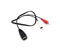 JZK Cable de audio profesional de 5 pines DIN hembra a 2 RCA macho, adaptador de cable de audio para reproductor de CD, grabadora de vídeo, DVD estéreo