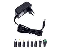 JZK Cargador DC 5 voltios, Adaptador de CA Cargador de Fuente de alimentación CA 100-240V a CC 5 V 1.5A 1A 1000mA Incluye Micro USB para cámaras CCTV, Tiras de Luces LED, Tablet PC