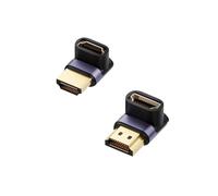 JZK Combo-Pack 8K @60Hz 270 grados y 90 grados en ángulo recto adaptadores HDMI, conector HDMI macho a hembra para TV, computadora, portátil, monitor, proyector