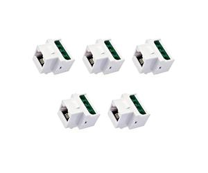 JZK Conector de tornillo RJ11 CAT3 para teléfono, accesorios de módulo de enchufe de pared de teléfono RJ11, conector adaptador de terminal de tornillo hembra 6P4C con placa de separación de 4