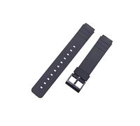 JZK Correa reloj negra 16 mm para Casio MQ-24, MQ-58, MQ-71, MQ-76, MQ-77, MQ-98, MQ-104, LDP-800, MD712, MQ15, Correa repuesto plástico reloj para Seiko Sportsmatic Quartz