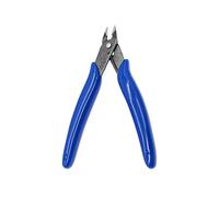 JZK Cortador de alambre diagonal, tijeras para cables pequeños, cortador lateral de precisión, alicates diagonales, alicates recortadores al ras para manualidades, joyería DIY, modelismo, azul
