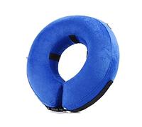 JZK Cuello de cono inflable suave para perros con forma de cono ajustable y protección para perros después de la cirugía o herida, evita que los perros muerdan y se rayen, XL