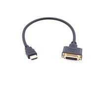 JZK DVI a HDMI adaptador cable, bidireccional HDMI macho a DVI hembra 24+5 cable para HDTV 1080p Full HD 1920x1080, proyector, DVD, PC