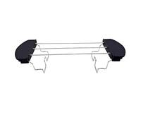 JZK Estante de calentamiento de 2 rebanadas para tostadora, soporte calentador de croissant, soporte plegable para tostadora, soporte para pan para tostadas, accesorio para pan