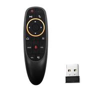 JZK G10S Mando aéreo con Control de Voz, Mando PC 4 en 1 inalámbrico RF 2,4 GHz con giroscopio de 6 Ejes y Aprendizaje IR, para Android TV Box, Smart TV, para Windows PC, Proyector
