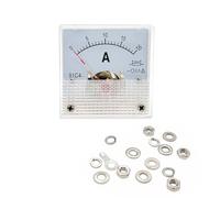 JZK Medidor Amperímetro panel 20A medidor panel corriente analógica CC 0-20A 75mV 20 amperios 91C4 DC puntero amperímetro, amperímetro puntero corriente 20 amp 91C4 DC, medidor probador amperios