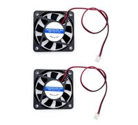 JZK Mini ventilador de refrigeración silenciosa con cables, 6015 x 60 x 15 mm, 2 pines, CC 12 V, 6015, 60 mm, pequeño, sin escobillas, 6 cm, 12 V, ventilador para impresora 3D con cable, disipador de