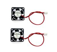 JZK Mini Ventilador de Refrigeración Silencioso DC 5V - 2 Unidades, 30x30x10mm, 2 Pines Con Cables 3010, Sin Escobillas en Miniatura Para Impresora 3D