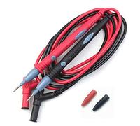 JZK Puntas de Prueba precisas de 1000V 10A chapadas, Sonda multímetro de 1000 V 10 A, Cables de Prueba del Multímetro