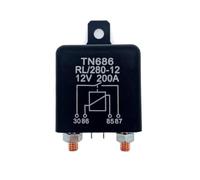 JZK Relé de carga dividida para automóvil de 12 V y 200 A y 4 pines, relé de servicio pesado, relé de aislamiento automático, para arranque de automóvil, camión, barco y motor