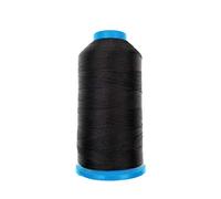 JZK T70 69# - Hilo de coser de nailon resistente y duradero para tapicería de cuero, pantalones vaqueros, lona, cortina de alfombra para máquina industrial, remallar o costura a mano, 1370 m (negro)