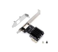 JZK Tarjeta Red PCIe 1 Gigabit, Adaptador Red LAN Ethernet PCI Express RJ45 Gigabit 100/1000 Mbps con Chip RTL8168, Perfil bajo, para Windows 11/10/8/7, para Linux, para Mac OS, Escritorio/Servidor