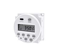 JZK Temporizador de alimentación Digital LCD programable, Entrada de relé, Salida de 12 V CC, 200 V CA-250 V CA, 16 amperios, Temporizador de un Solo Polo CN101A