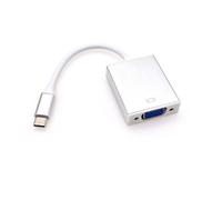 JZK USB C a VGA Adaptador, Thunderbolt 3/4 USB 3.1 Tipo C Macho a VGA Hembra Conector Adaptador para MacBook Pro, para iPhone 16 15 Pro/MAX, para iPad Pro, para Lenovo, proyector