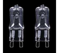 JZLBBC Bombillas halógenas G9 230V 20W Bombilla de xenón pequeña G9 40W 230V Lámpara transparente cápsula blanco cálido 5PC 20W