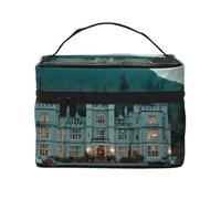JZMTY Espaciosa bolsa de maquillaje con estampados únicos de Mystic Fortress, ligera para el trabajo, viajes y gimnasio