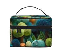 JZMTY Espaciosa bolsa de maquillaje con estampados únicos de susurros de bosque, ligera para el trabajo, viajes y gimnasio