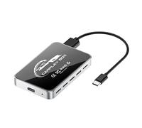 Jzones CarPlay Inalámbrico, Plug & Play USB, Compatible con CarPlay y Android Auto, WiFi de Doble Banda, Soporta Video 4K, Compatible con iPhone 7+/iOS 10+ y Android 11+, para la Mayoría de Vehículos