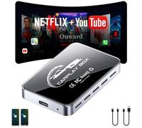 Jzones CarPlay inalámbrico, Plug & Play USB, Compatible con CarPlay y Android Auto, WiFi de Doble Banda, soporta Video 4K, Compatible con iPhone 7+/iOS 10+ y Android 11+, para la mayoría de vehículos