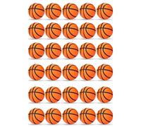 Jzoowar 30 Piezas de Mini Pelota de Baloncesto para Favores de Fiesta, Mini Pelota AntiestréS, Pelota Hinchable de Baloncesto, Mini Pelota Deportiva de Espuma, para Recompensa Escolar