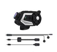 Jzoowar - Auriculares Bluetooth para auriculares con grabadora de cámara 2K, intercomunicador DVR para coche, grabadora de vehículo eléctrico, B