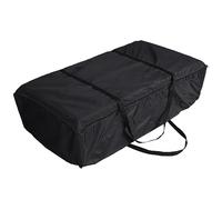 Jzoowar Bolsa de Almacenamiento de Pacas de Heno, Bolsa de Transporte de Pacas de Heno, Bolsas Plegables para Pacas de Heno de Ganado de Caballos con Cremallera Impermeable Negro