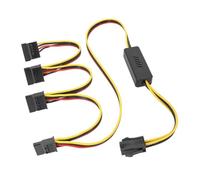 Jzoowar Cable de CPU de Placa Base de 4 una Disco Duro Cable de Fuente de AlimentacióN de CPU de 4 una Disco Duro SATA Cable de 12 V una Disco Duro SATA