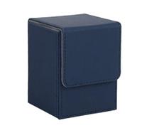 Jzoowar Caja de Cartas Caja de Cartas Caja de Juego de Cartas con para Carpetas Yugioh : 100+, Azul Oscuro