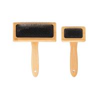 Jzoowar Cardadoras de Mano de Madera, Cepillo Rebanador,Cepillo de Lana,Cepillo para Cardar, Herramienta de Fieltro con Aguja para Hilado de Perros, Suministros para Manualidades y Tejido