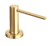 Jzoowar Dispensador de JabóN para de Cocina, Bomba de Encimera, LocióN de Manos, Botella Integrada, Dispensador de JabóN de Tornillo de Acero Inoxidable, Dorado