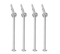 Jzoowar Eje de TransmisióN Universal de Metal de 4 Piezas CVD 104001-1927 para 104001 1/10 RC Accesorios de Repuestos de AutomóViles