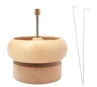 Jzoowar Hilandero de Cuentas de Madera Spinner de Cuentas Kit de Cuentas de Cintura para Hacer Joyas, Fabricante de Pulseras, Encordar ArtesaníAs de Madera