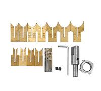 Jzoowar Juego de Cortador de Fresado de Hoja de Bola de Broca de Cuentas de Madera 24 Piezas Kit de Herramientas de CarpinteríA de Cuentas de Buda EsféRicas de Carburo Cementado