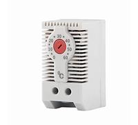 Jzoowar KTO011 Normalmente Cerrado NC Controlador de Temperatura MecáNico Ajustable Gabinete Termostato Carril DIN, para Uso de CalefaccióN