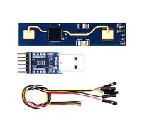 Jzoowar MóDulo de DeteccióN de Presencia por Radar LD2410B de 24 GHz con Adaptador BT+CH340+Cable Sensor de Movimiento de MiliméTrica LD2420 de 5 V
