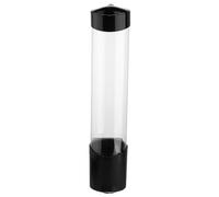 Jzoowar Portavasos Desechables Montado en la Pared, Dispensador de Vasos, Organizador de Vasos de Papel o PláStico Negro