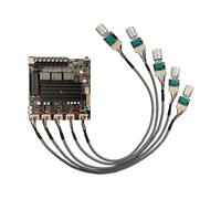 Jzoowar - Tarjeta amplificador de potencia digital Bluetooth -APTX1 2.1 canales 2x100W + 200W Subwoofer TPA3221 módulo amplificador con cables