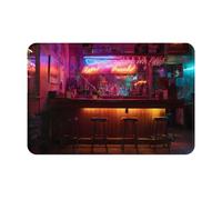 JZQZH Alfombrillas antideslizantes para uso en interiores y exteriores, comodidad suave con estampado único de taberna de ocio, 16 x 24 pulgadas