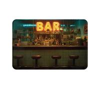 JZQZH Alfombrillas antideslizantes para uso en interiores y exteriores, comodidad suave con estampado único de taberna ordenada, 40,6 x 61 cm