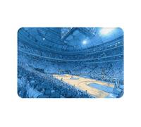 JZQZH Alfombrillas antideslizantes para uso en interiores y exteriores, comodidad suave con impresión única de juego de baloncesto de 16 x 24 pulgadas