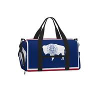 JZQZH Bolsa cruzada de mano de gran capacidad con la bandera del estado de Wyoming, ligera, resistente al agua, para viajes al aire libre