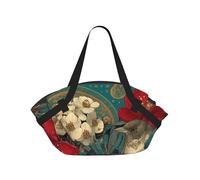 JZQZH Bolsa de camping plegable para picnic al aire libre, uso en la playa, luz cómoda con estampado único y exquisito pájaro en una rama